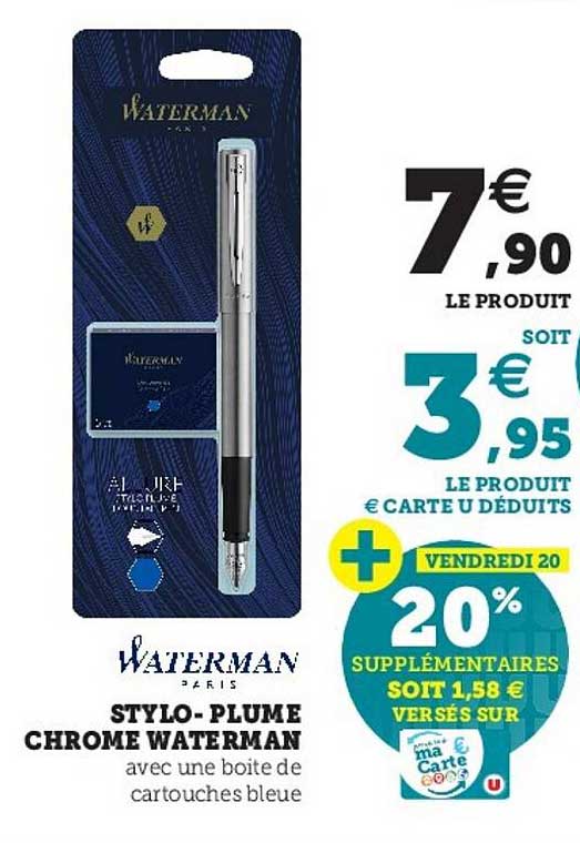 stylo-plume chrome waterman