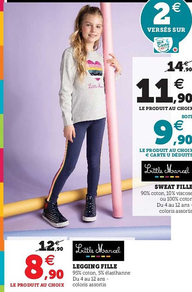 Sweat Fille, Legging Fille Little Marcel