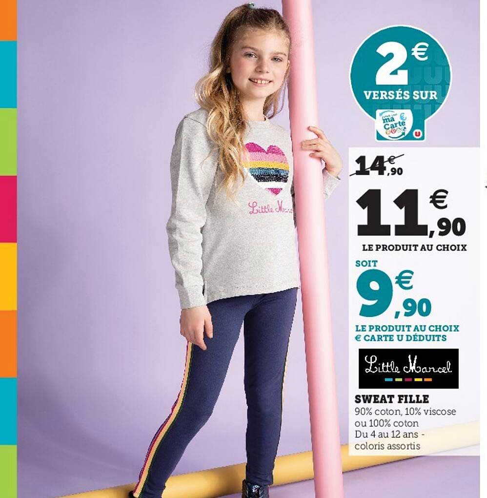 sweat fille little marcel