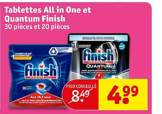 tablettes all in one et quantum finish