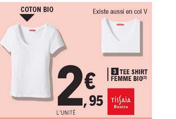 tee-shirt femme bio tissaia basics