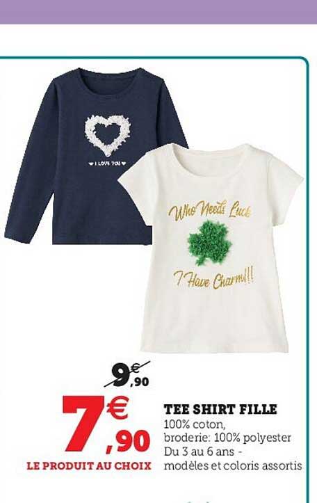 tee-shirt fille
