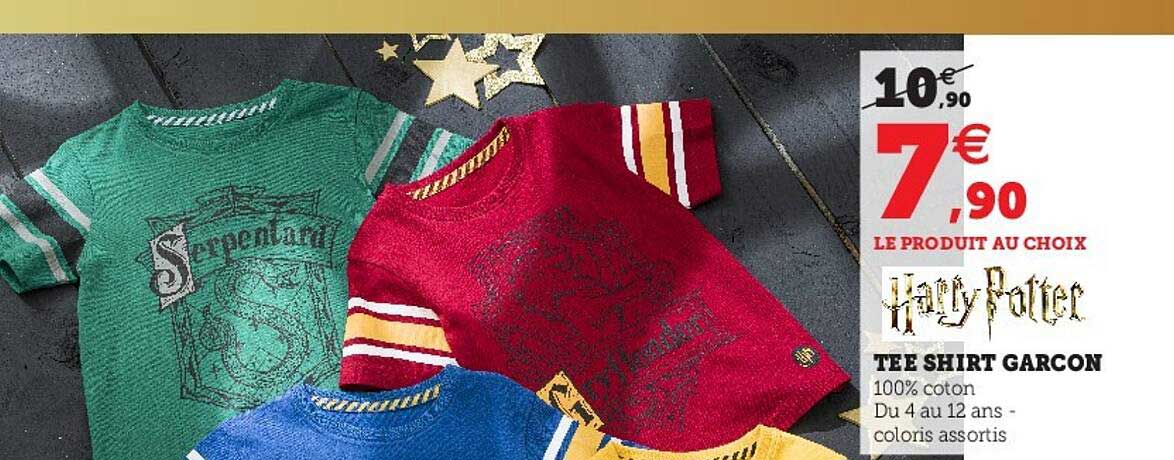 tee-shirt garçon harry potter