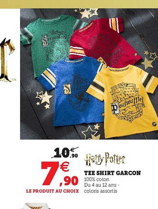 tee-shirt garçon harry potter