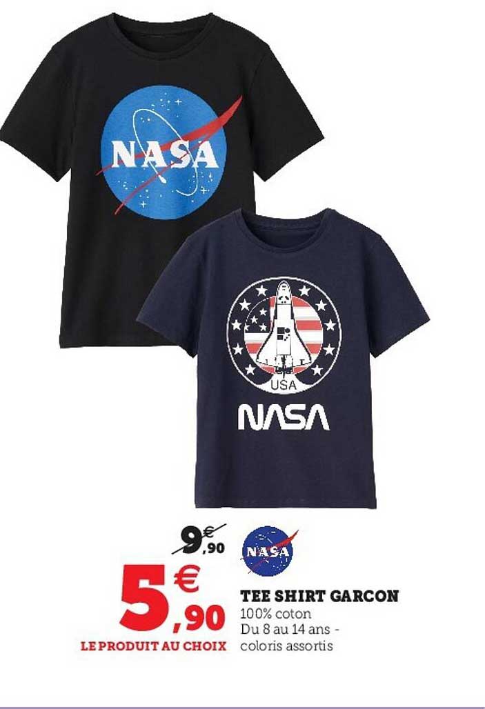 tee-shirt garçon nasa