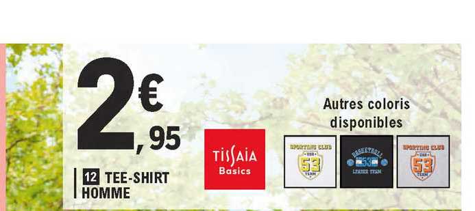 Tee-shirt Homme Tissaia Basics