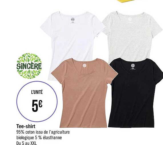 tee-shirt sincère