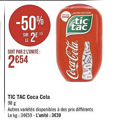 tic tac coca cola