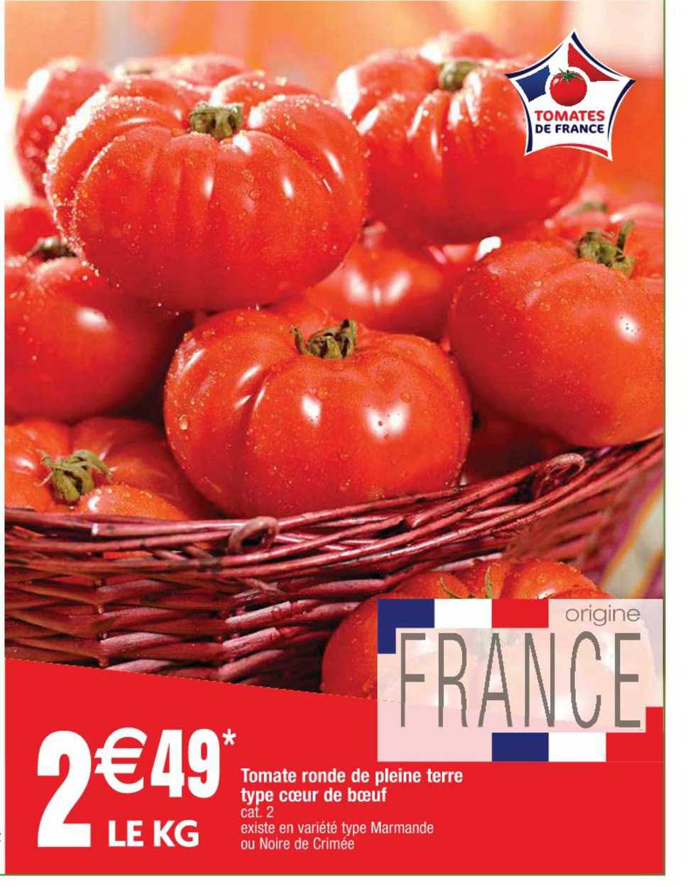 tomate ronde de pleine terre type cœur de bœuf
