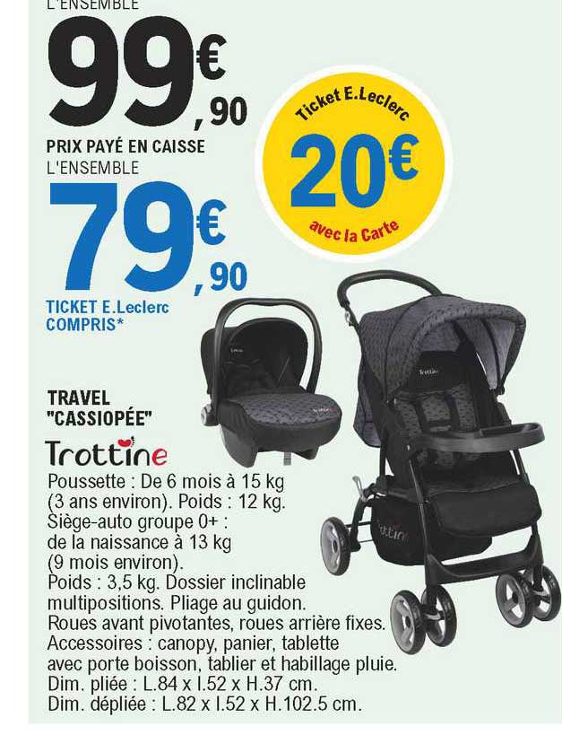 Travel "cassiopée" Trottine