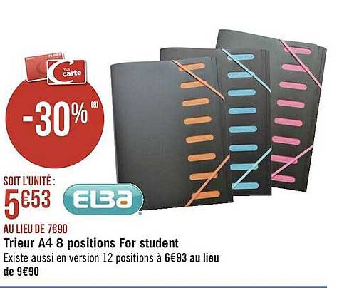 trieur a4 8 positions for student elba