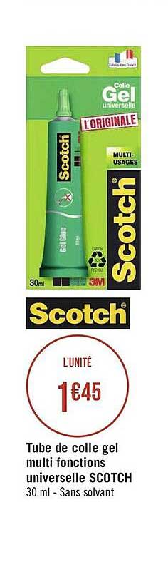 tube de colle gel multi fonctions universelle scotch