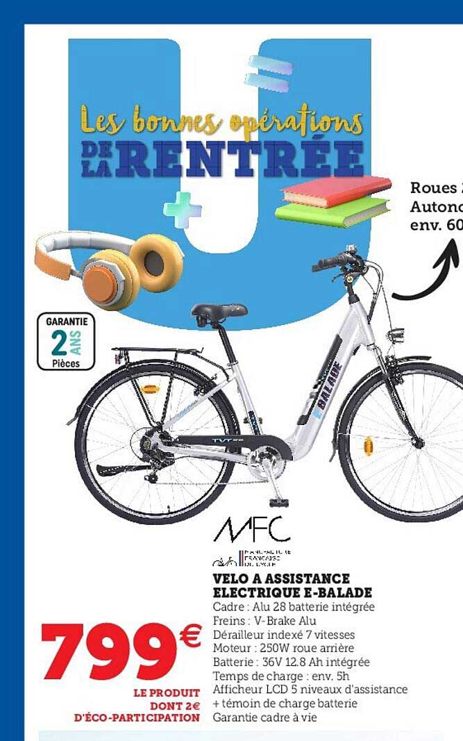vélo à assistance électrique e-balade