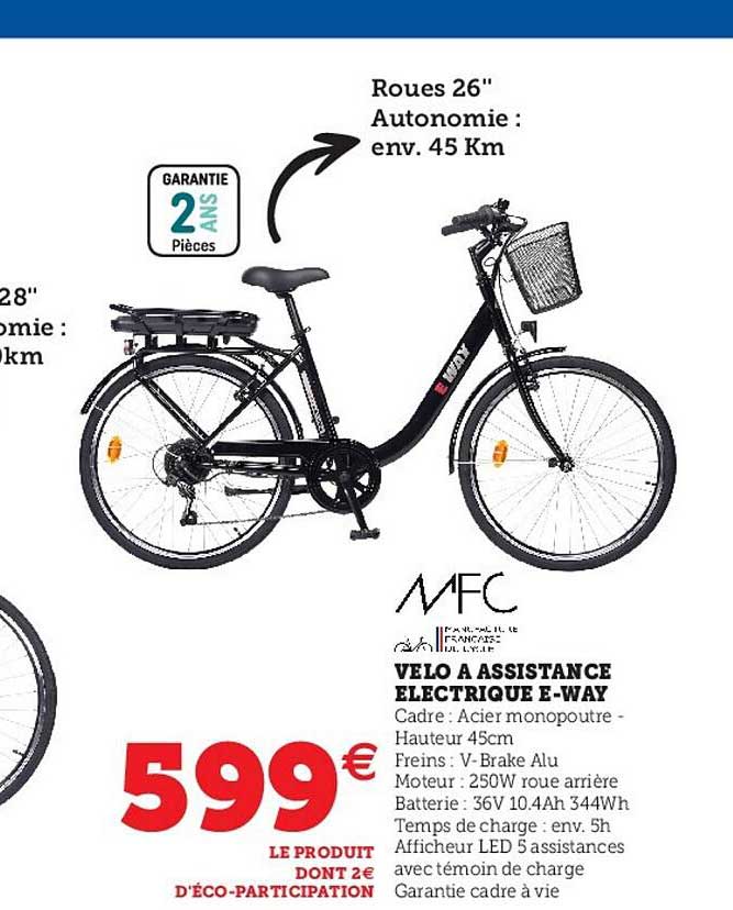 vélo à assistance électrique e-way mfc