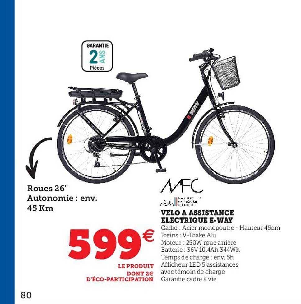 vélo à assistance électrique e-way mfc