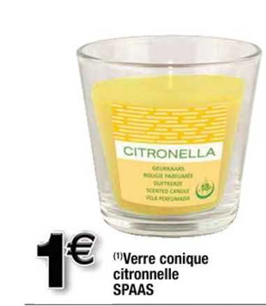 verre conique citronnelle spaas