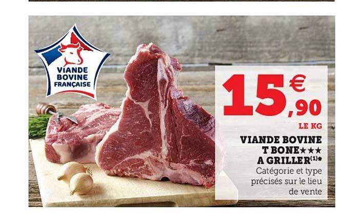 viande bovine : t bone à griller