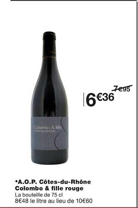 a.o.p. côtes-du-rhône colombo & fille rouge