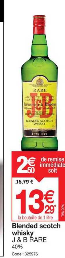 Blended Scotch Whisky J&b Rare