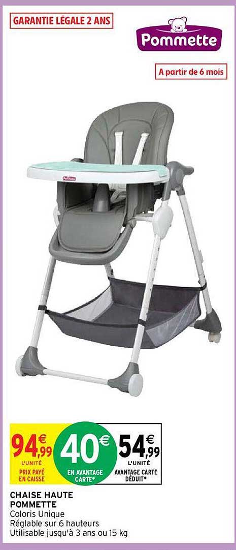 Chaise Haute Pommette