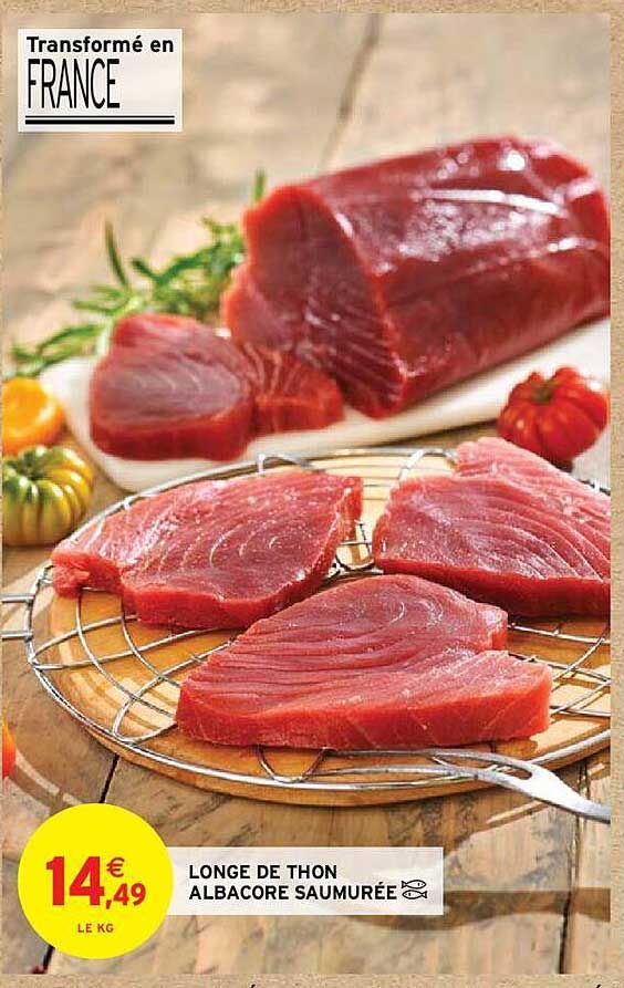 longe de thon albacore saumurée
