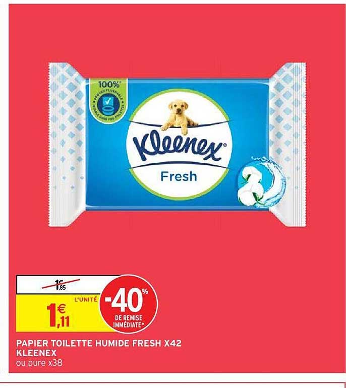 Papier Toilette Humide Fresh X 42 Kleenex