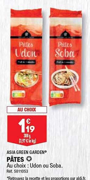 pâtes asia green garden