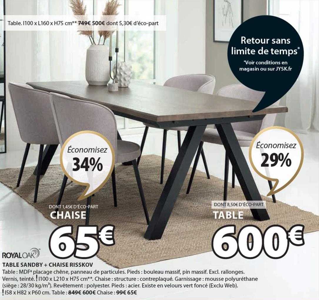 Table Sandby + Chaise Risskov
