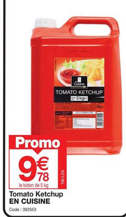 tomato ketchup en cuisine