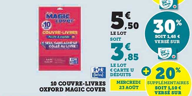 10 couvre-livres oxford magic cover