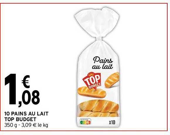 10 Pains Au Lait Top Budget
