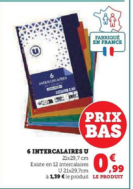 6 Intercalaires U
