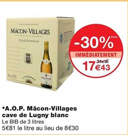 a.o.p. mâcon-villages cave de lugny blanc