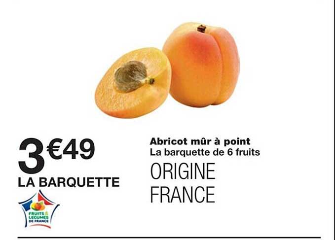 abricot mûr à point