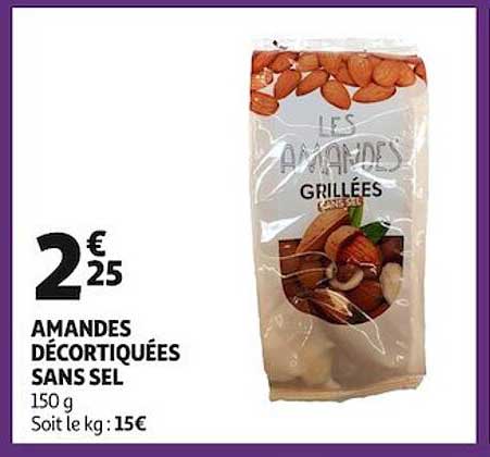 Amandes Décortiquées Sans Sel