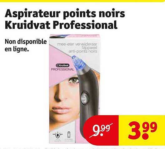 aspirateur points noirs kruidvat professional