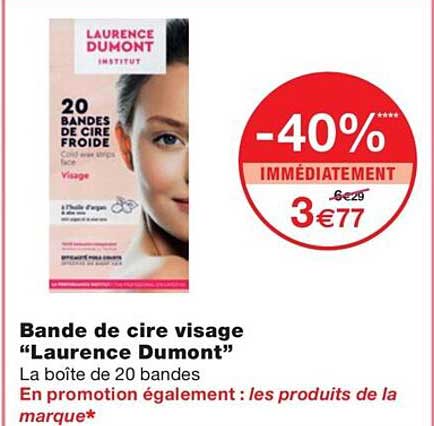 Bande De Cire Visage "laurence Dumont"