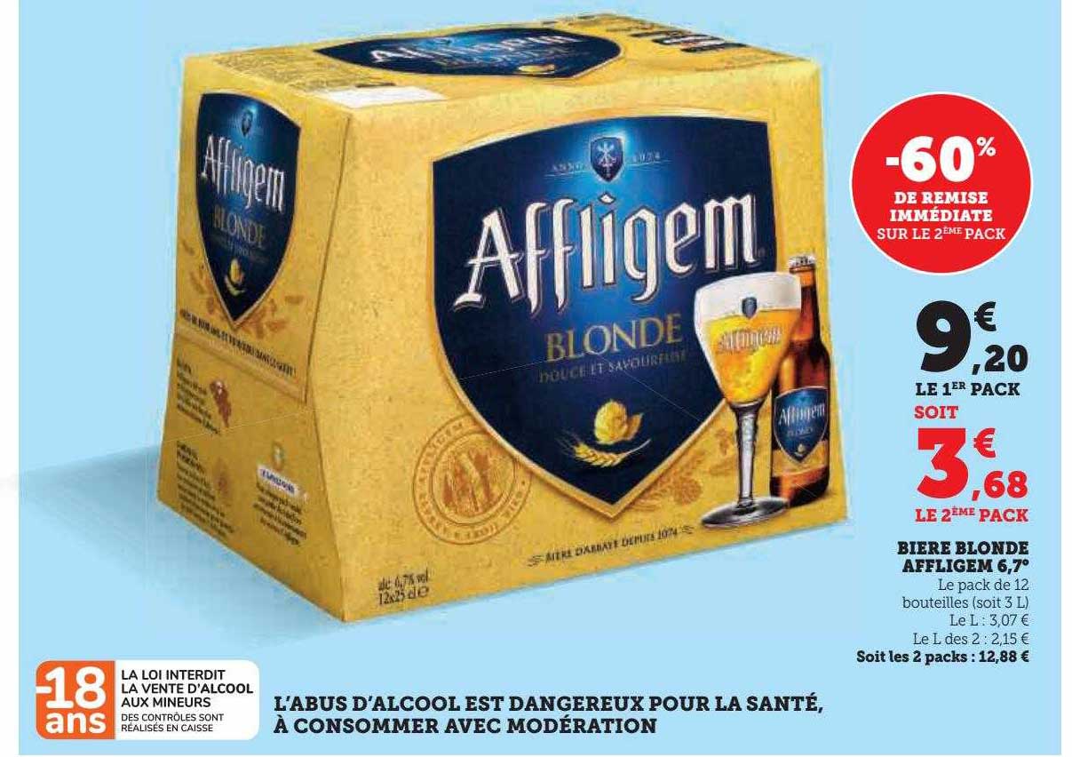 Bière Blonde Affligem 6,7°