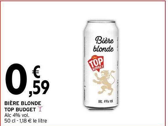 Bière Blonde Top Budget