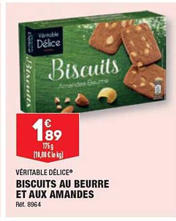 Biscuits Au Beurre Et Aux Amandes Véritable Délice