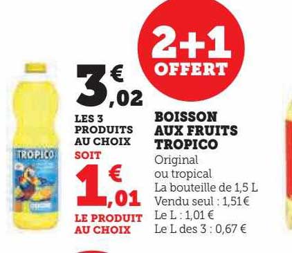 Boisson Aux Fruits Tropico
