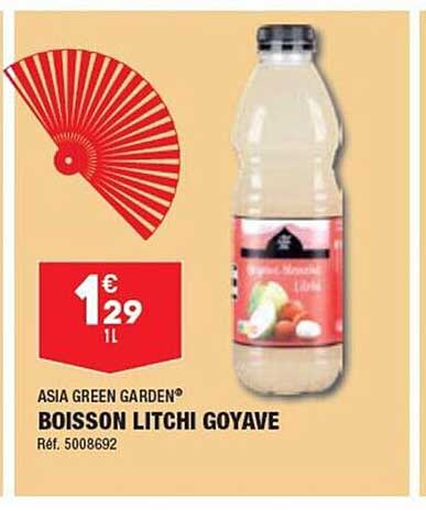 boisson litchi goyave asia green garden