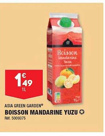 boisson mandarien yuzu asia green garden