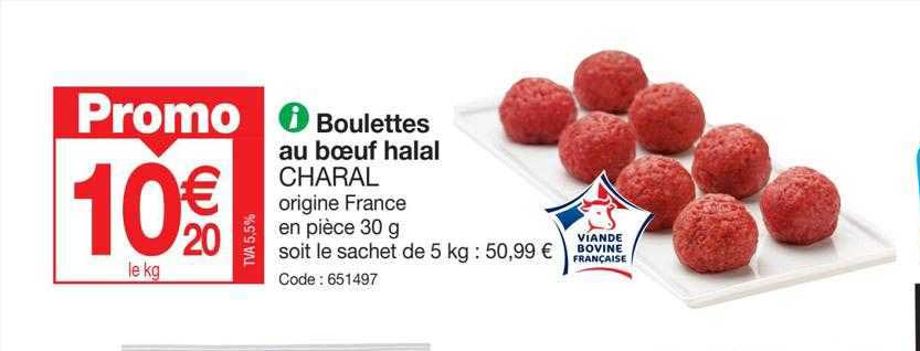 Boulettes Au Bœuf Halal Charal