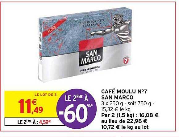 café moulu n°7 san marco