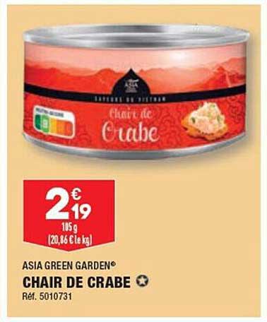chair de crabe asia green garden