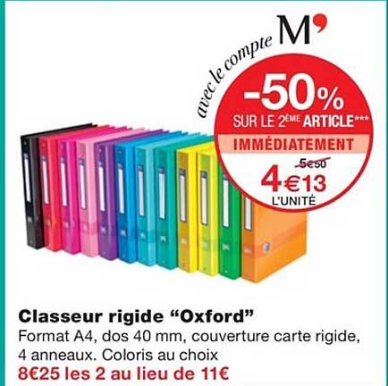 Classeur Rigide "oxford"