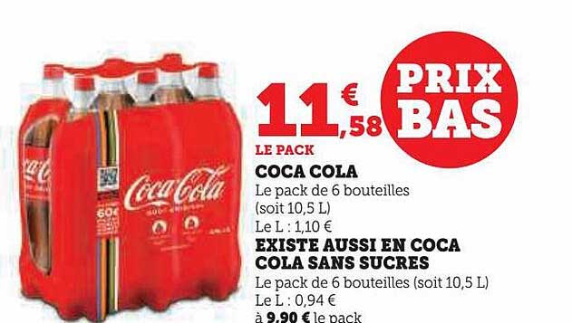 coca coca existe aussi en coca coca sans sucres