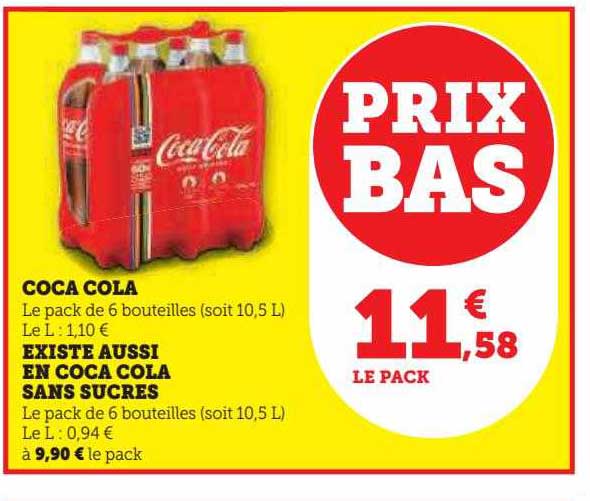 coca cola existe aussi en coca cola sans sucres