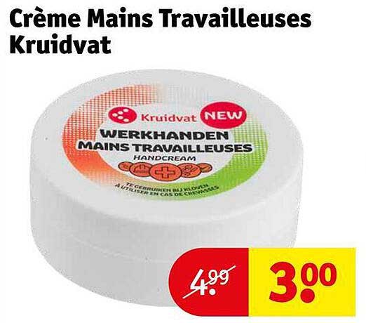 Crème Mains Travailleuses Kruidvat